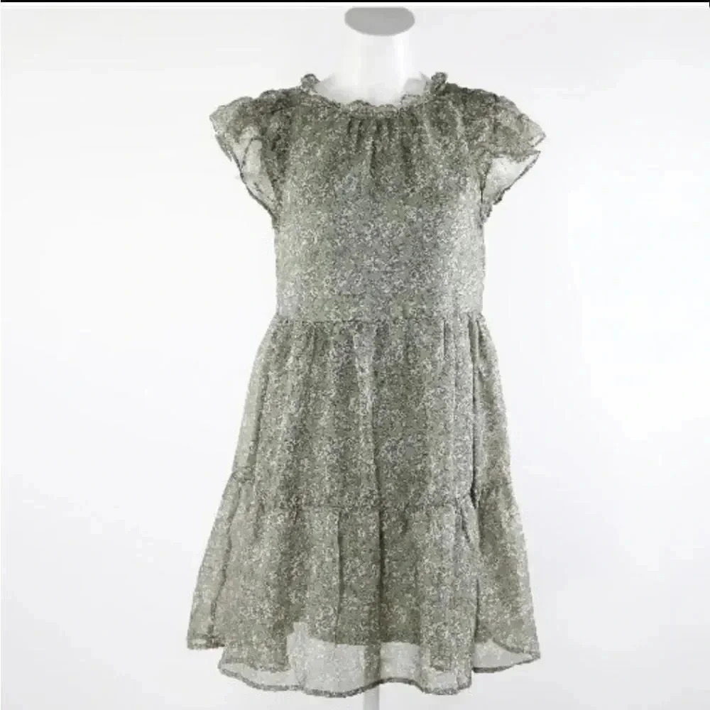 Moon River Floral Ruffle Dress